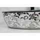 Bassino Art 68.58x50.55x25.4cm Ceramic Silver Wash Basin, EU_345