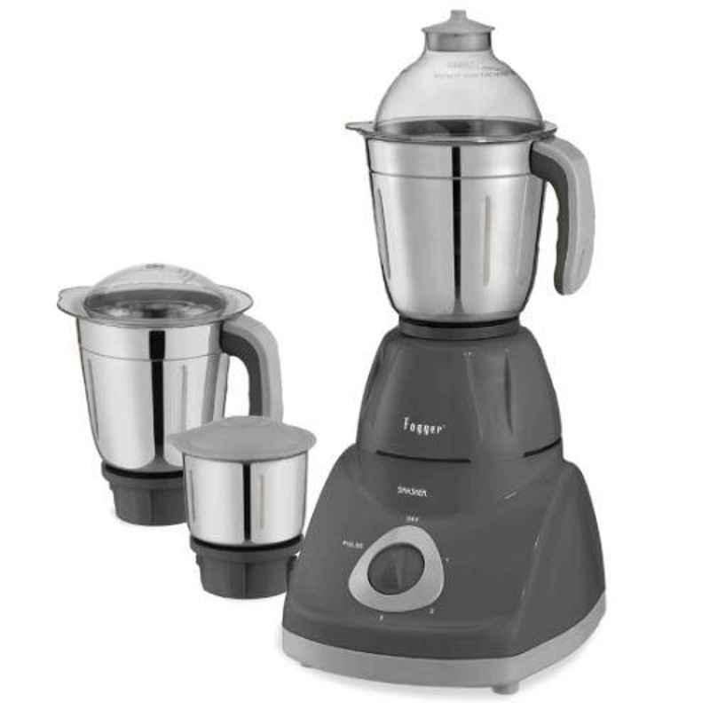 Fogger Smasher 600W Gray Mixer Grinder with 3 Jars