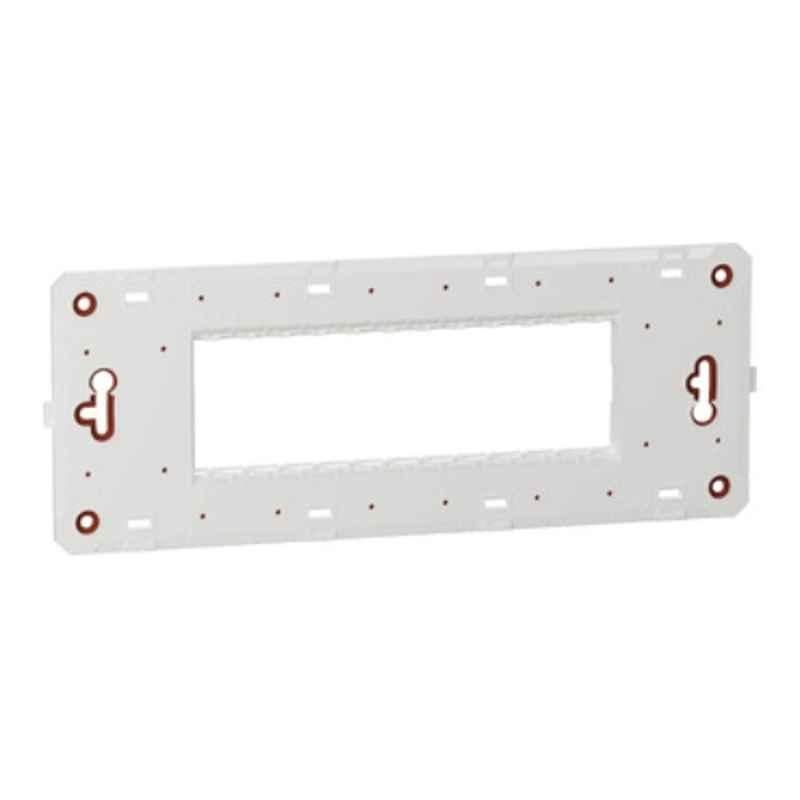 Schneider Electric Unica Pure 6 Module White Fixing Frame, UNPGP6M