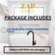 ZAP Stainless Steel & Brass Bubbler Filters Kitchen Sink Faucet