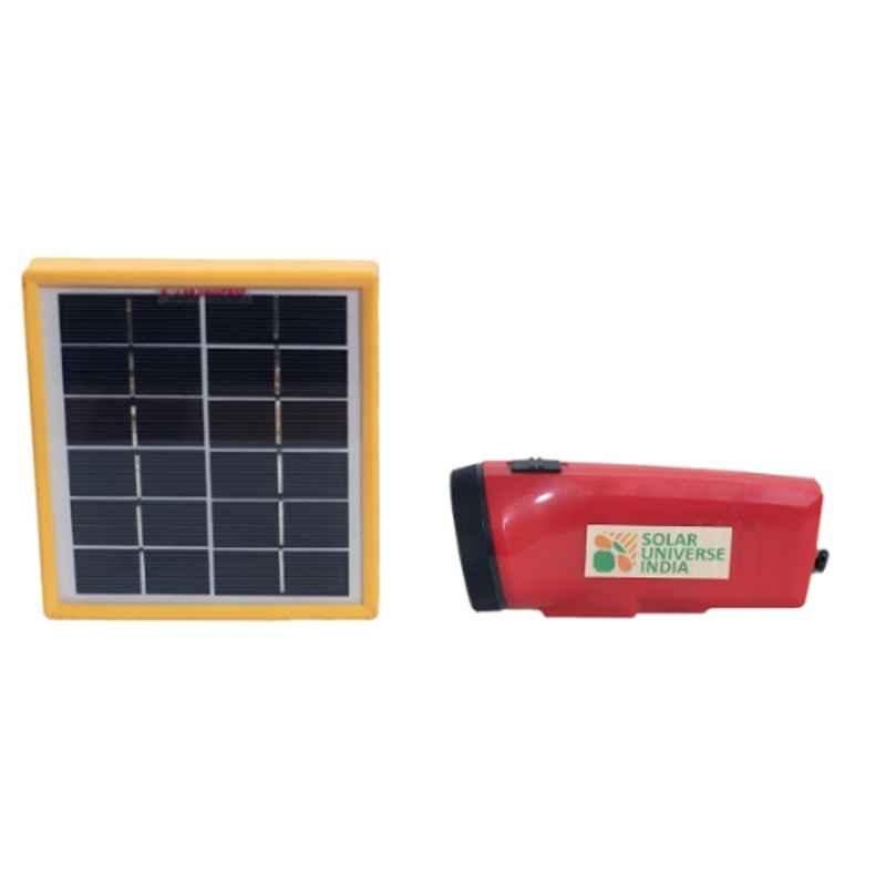 Solar Universe India LED Torch with Solar Panel & Hybrid Charging Set