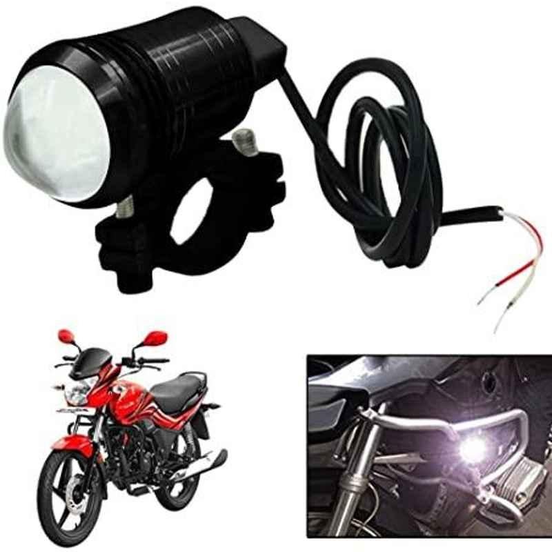AOW U1 LED Motorycle Fog Light Bike Projector Auxillary Spot Beam Light (Black, 2 Pc) for Honda CB Trigger