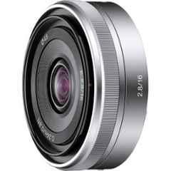 Sony Alpha SEL16F28 16mm F2.8 Interchangeable E Mount Wide Angle Prime Camera Lens, SEL16F28/J SYX