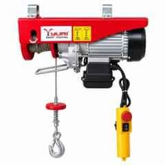 Yuri 1000kg 2HP 6mm Mini Electric Wire Rope Hoist with Copper Winding Motor & 20m Wire Rope, PA 1000