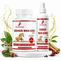 Zenius India MAX-X365 60 Pcs Capsule & 100ml Oil Kit with Ashwagandha Extract, Sandalwood, Clove & Nutmeg for Boosts Stamina, Energy, Improves Performance & Endurance