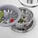 Biut 4 inch Stainless Steel 304 2-Level Sink Strainer with Stopper, KS-SC2