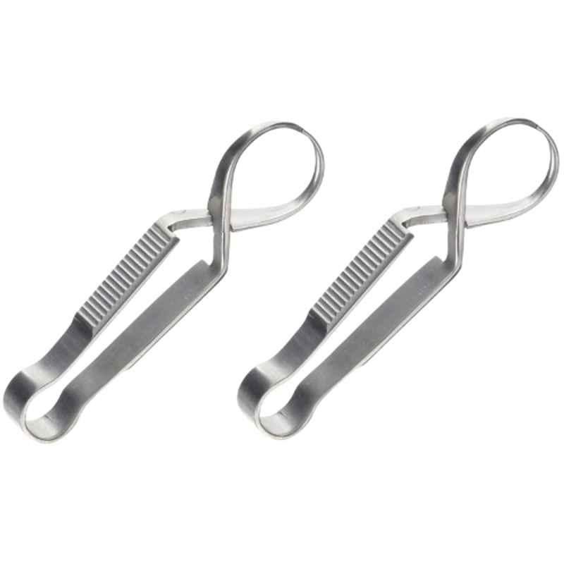 Forgesy Stainless Steel Towel Clip Forceps, FORGESY148 (Pack of 2)