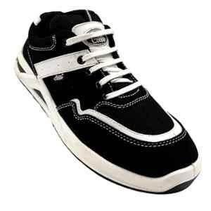 Allen Cooper Microfiber PU Fibre Glass Toe Black Safety Shoes, 82431-ACM1700-06, Size: 6