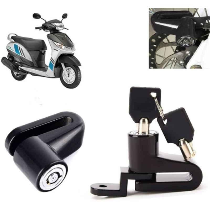 Auto Pearl Steel Heavy Duty Anti Theft Disc Brake Lock for Alpha, Lock_752