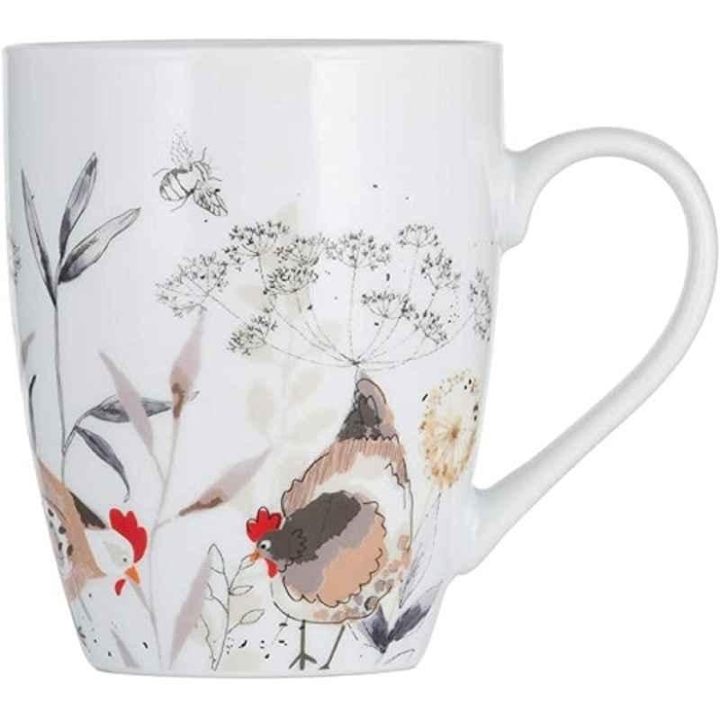 Price & Kensington 380ml Porcelain Country Hens Printed Mug, 0059.630