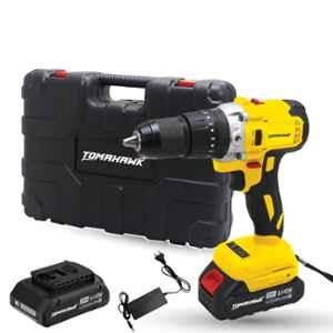 Tomahawk T3626 20V 1.5Ah Cordless Impact Drill Machine with Dual Speed Power & 3 Operation Modes