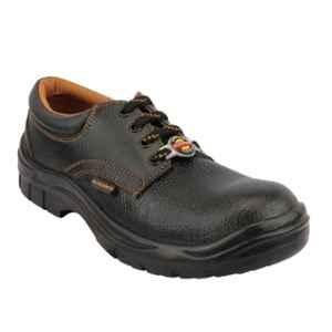 Alko Plus APS 1551 Steel Toe Low Ankle Black Leather Workers Work Safety Shoes, Size: 10