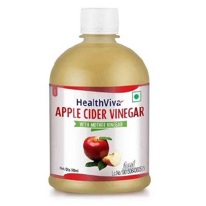 HealthViva 500ml Unflavoured Apple Cider Vinegar, HNUT236-01