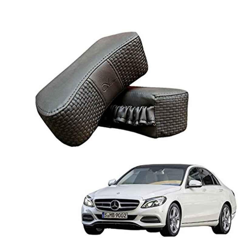 Kozdiko 2 Pcs Memory Foam Grey Luxurious Neck Rest Cushion Pillow Set for Mercedes Benz C-Class