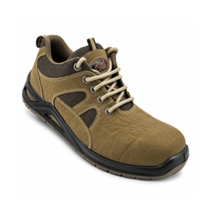 Allen Cooper ACL 11694 High Performance Beige Leather Fiber Toe Safety Shoe, Size: 6