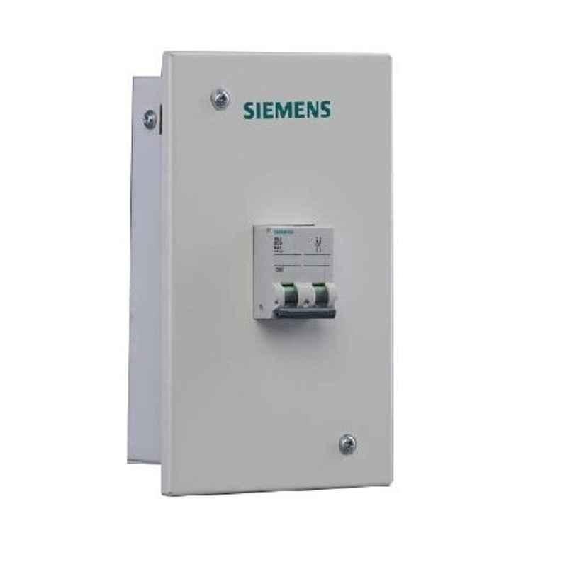 Siemens Betagard 2 Module Single Door Metal Enclosure Distribution Board, 8GB32100RC02