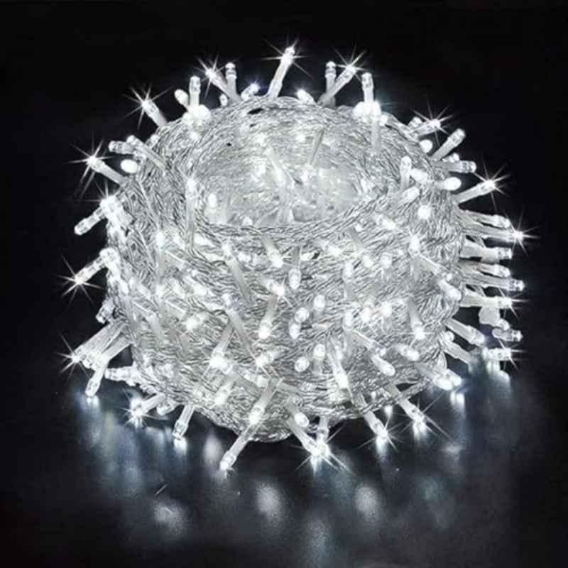RSCT 13m PVC White Decorative LED String Light with 32 LEDs for Home Decor, Christmas, Diwali & Festive Decoration