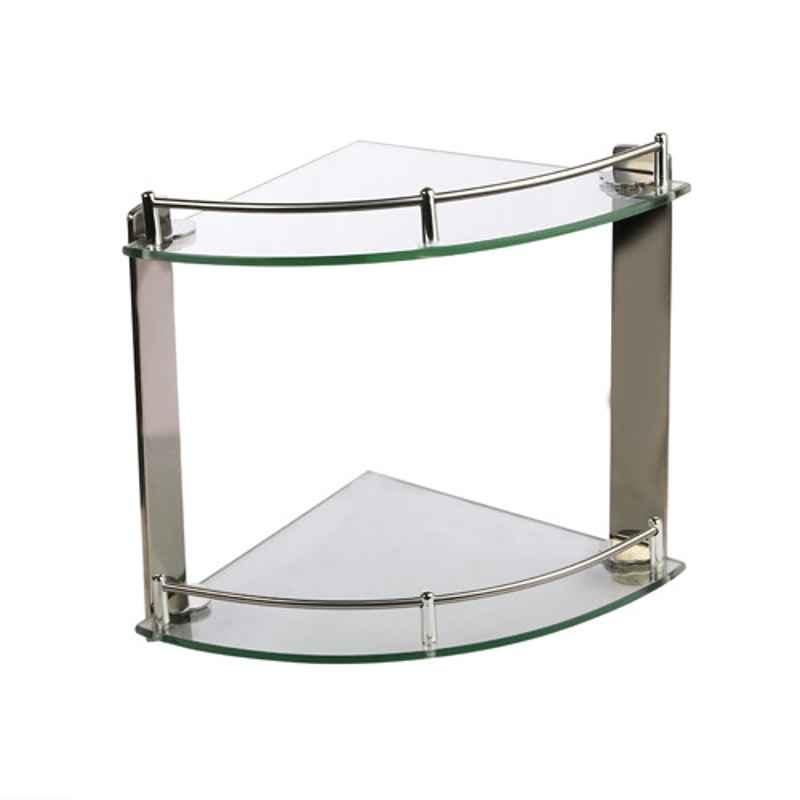 Milano G11082 2 Layers Corner Glass Shelf, 140400500266