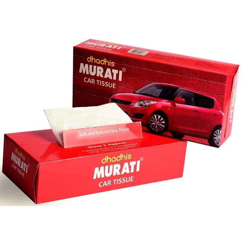 Buy Dhadhis 200 Pcs 2 Ply Murati Car Tissue Paper Box Online At