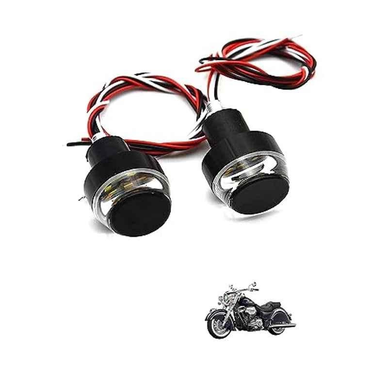 Kozdiko 2 Pcs Dual Colour Motorcycle LED Indicator Turn Signal Handle Bar Light Set for Indian X Chief Classic