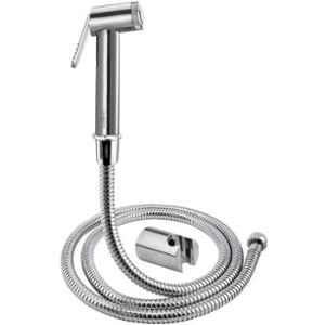 Acrome Long Conti ABS Chrome Finish Health Faucet with 1.5m Flexible Stainless Steel Tube & Wall Hook