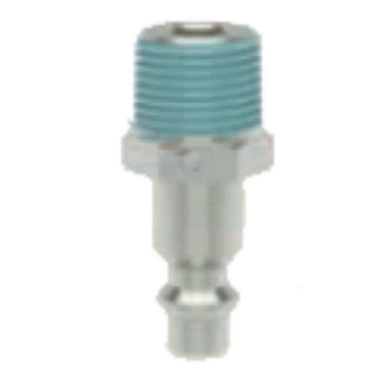 Ludecke ESAI14NAS R 1/4 Single Shut-off Tapered Male Thread Safety Self-Venting Coupling