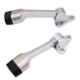 Atom DS003 Chrome Plated Silver Satin Finish Door Stopper (Pack of 5)