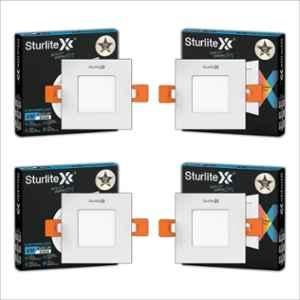 Sturlite Eco LYF 4W 280lm Cool White Square LED Downlight (Pack of 4)