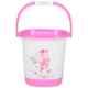 Joyo Deluxe 2 Pcs 18L Square Plastic Pink Bucket & 1100ml Matching Mug Set with Free Lasaani 1000ml Water Bottle
