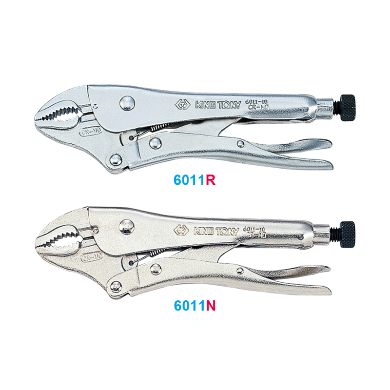King Tony 185mm Curved Jaw with Wire Cutter Locking Plier, 6011-07R