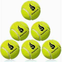 Shopeleven Rubber Green Standard Lightweight & Long-Lasting Tennis Balls (Pack of 6)
