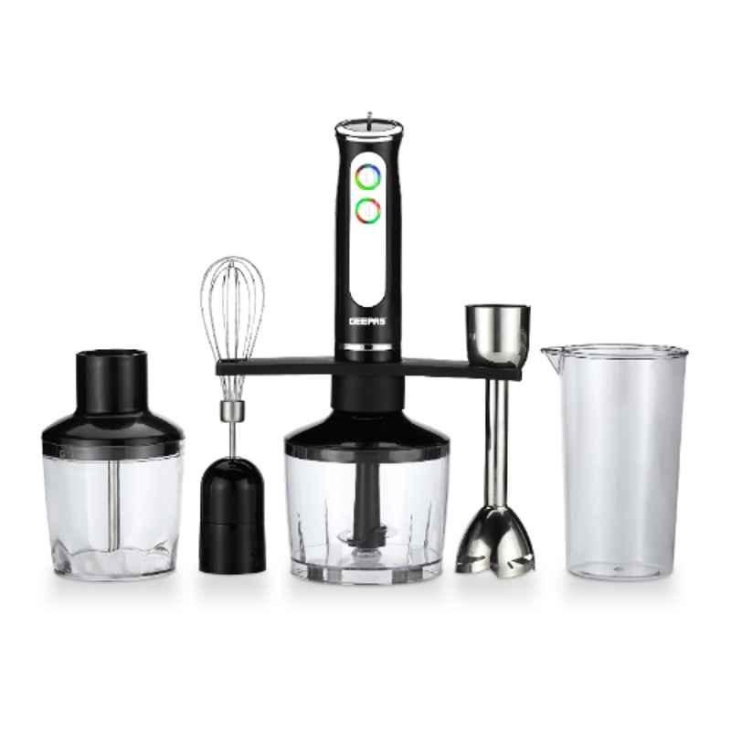 Geepas 600W 860ml Stainless Steel 5-In-1 Hand Blender, GHB6137