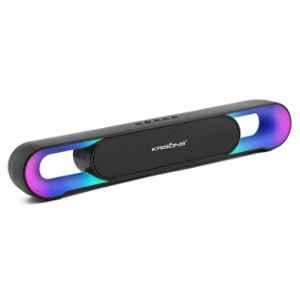 Krisons SB002 20W Multi-Media Bluetooth Sound Bar with 2400mAh Battery, Digital Display, RGB Lights, USB, SD Card, FM Radio & Auto TWS Function