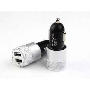 Ultraprolink UM0036BLK 3.4A Titanium Silver/Black Dual USB Car Charger