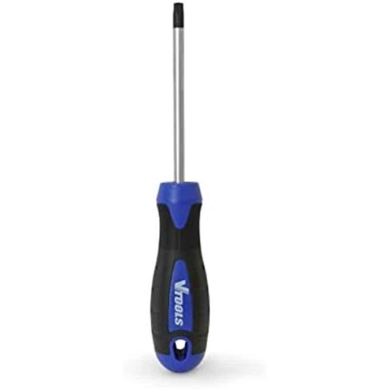 VTOOLS T30 6x100mm Torx Screwdriver with Magnetic Black Tip, VT2202