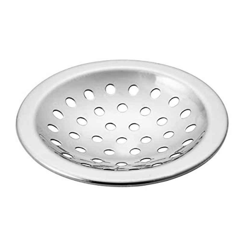Ruhe 5 inch Premium Stainless Steel Solid Polka Floor Drainer/Jali, 16-0610-03