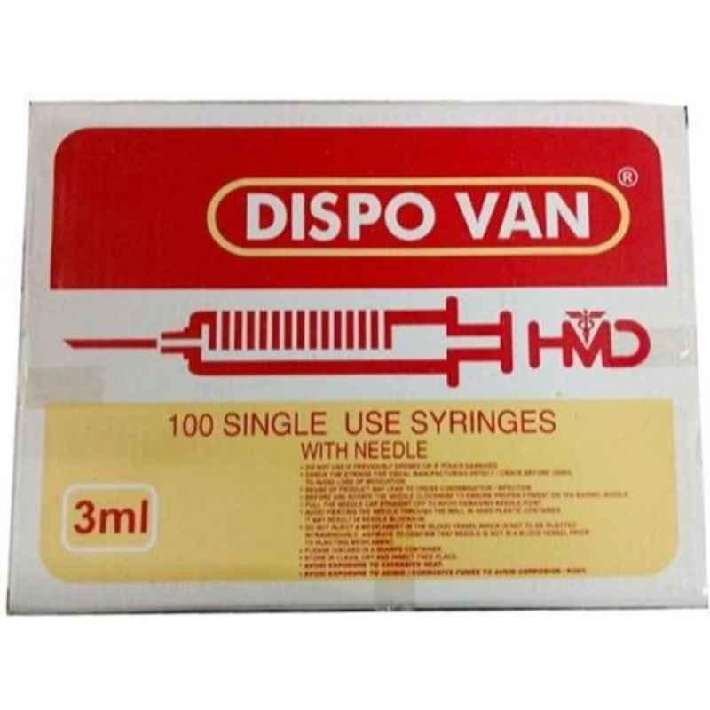 Dispo Van 3ml Polypropylene Syringe (Pack of 25)