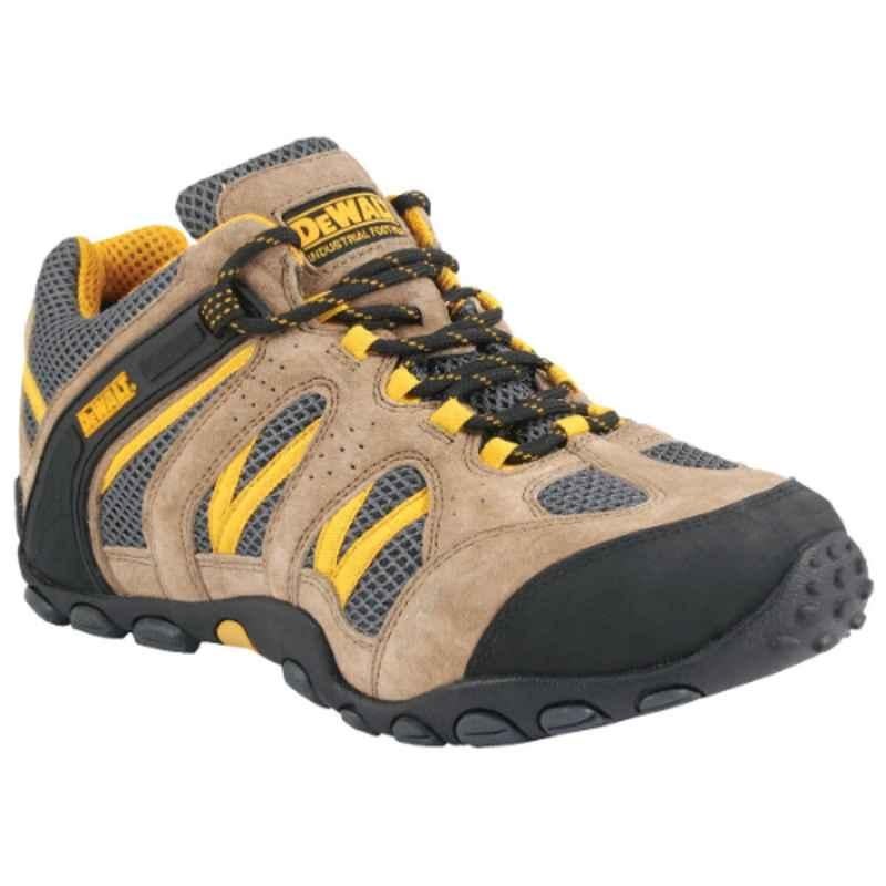 Dewalt 50053-127-39 Plane Stainless Steel Brown & Yellow Safety Shoes, Size: 39