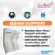 AccuSure Small Bamboo Yarn 4 Way Stretchable Bi-Layered Elbow Compression Support for Men & Women, AOE12-S