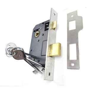Ojass 65mm 6 Lever Alloy Steel & Brass Latch Antique Brass Double Action Mortise Door Lock, BML65MM
