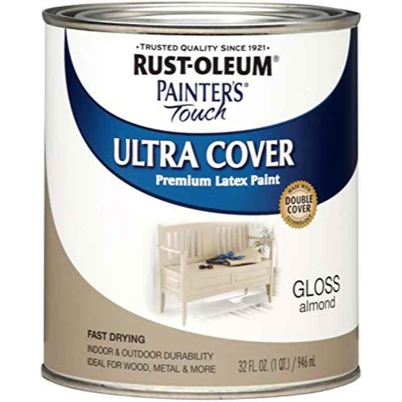 Rust-Oleum Painters Touch 32 floz Almond 1994502 Gloss Ultra Cover Premium Latex Paint