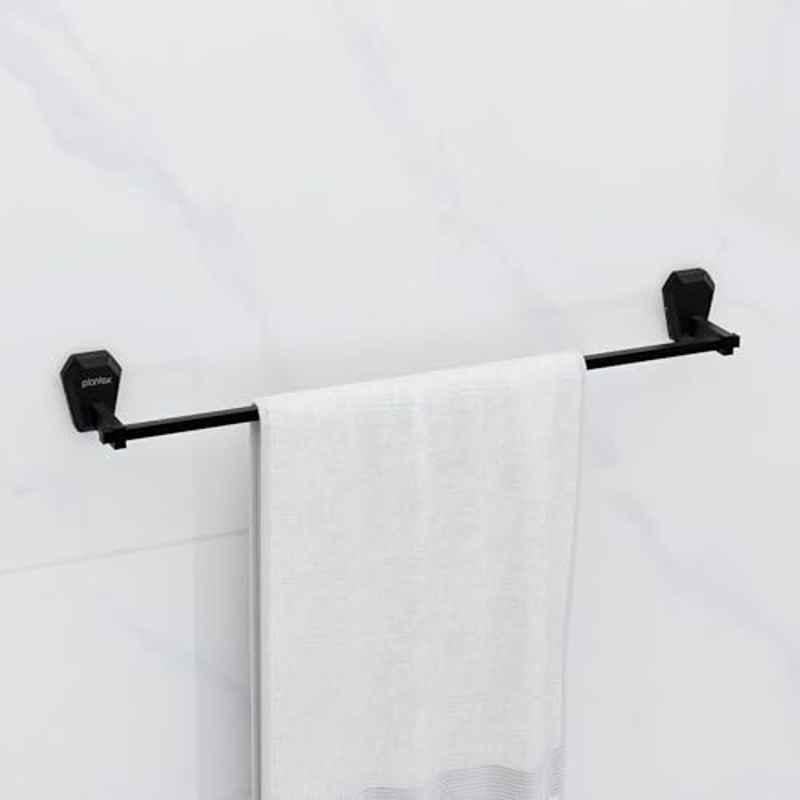 Plantex Towel Rod for Bathroom/304 Grade Stainless Steel Towel Bar/Towel Stand/24 inch Towel Hanger/Bathroom Accessories PMB-2402, Z-Black