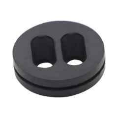 Taylor Rubber Black Rubber Twin Slot Grommet Part for Electric Vehicle & Electronics, EVE-118 (Pack of 1000)