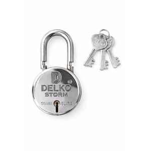 DELKO Strom 50mm 6 Lever Round Padlock with 3 Keys, DPS-0212 (Pack of 5)
