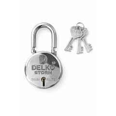 DELKO Strom 50mm 6 Lever Round Padlock with 3 Keys, DPS-0212 (Pack of 5)