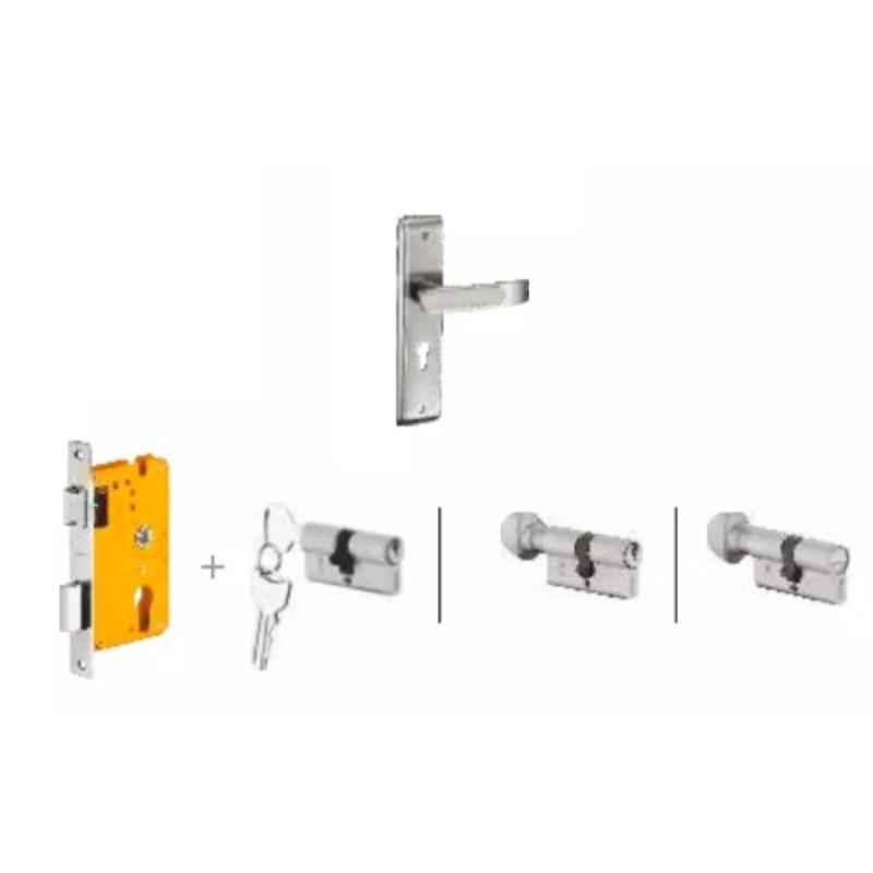 Dorset Dash HL DAS 204.3mm Zinc PT Finish Lock Set with Coin & 70mm Knob Cylinder (Pack of 4)