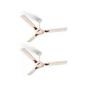 Longway Creta P2 50W Ivory Ultra High Speed Ceiling Fan, Sweep: 1200 mm (Pack of 2)