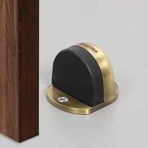 Plantex Antique Brass Premium Floor Mounted Door Buffer/Sound Dampening Rubber Buffer for Bed Room/Living Room/Kitchen/Bathroom Door