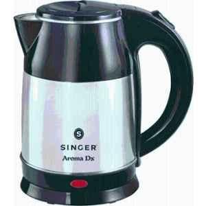 Singer Aroma DX 1.8 Litre 1500W Stainless Steel Silver & Black Electric Kettle