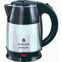 Singer Aroma DX 1.8 Litre 1500W Stainless Steel Silver & Black Electric Kettle
